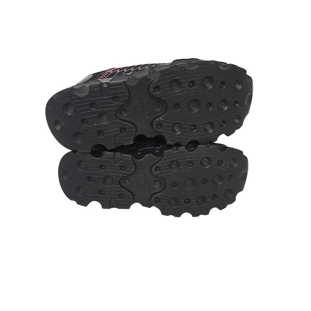 Timberland PRO Women's Powertrain Alloy-Toe Work Shoes A1RTM Black/Pink 7W - Picture 7 of 7